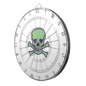 Grüne Skull-Weiße Dartscheibe (Vorderseite rechts)