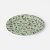 Grüne Slots Pappteller (Schrägansicht)