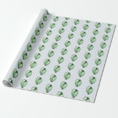 Grüne Smaragd-Kristalle Geburtstag Geschenkpapier (Ungerollt)