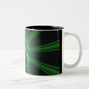 Grüne Smaragddrache-Muster-Tasse Zweifarbige Tasse