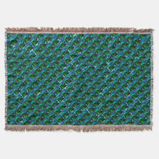 Grüne Smaragde und Kurven unter Nickelgitter Decke (Vorderseite)