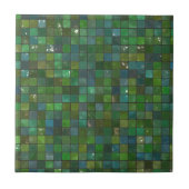 Grüne Smaragdfarbene Glasfliesen - Hintergrund Fliese (Vorderseite)