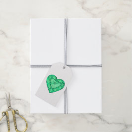 Grüne Smaragdkronen Geschenkanhänger