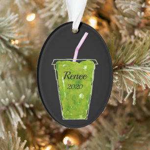 Grüne Smoothie Personalisiert Ornament