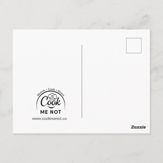 Grüne Smoothie-Rezept Postkarte (Rückseite)