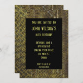 Grüne Snakeskin Erwachsene Einladung zum Geburtsta (Vorne/Hinten)