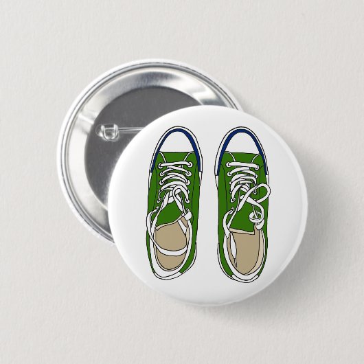 Grüne Sneakers Button (Vorne & Hinten)