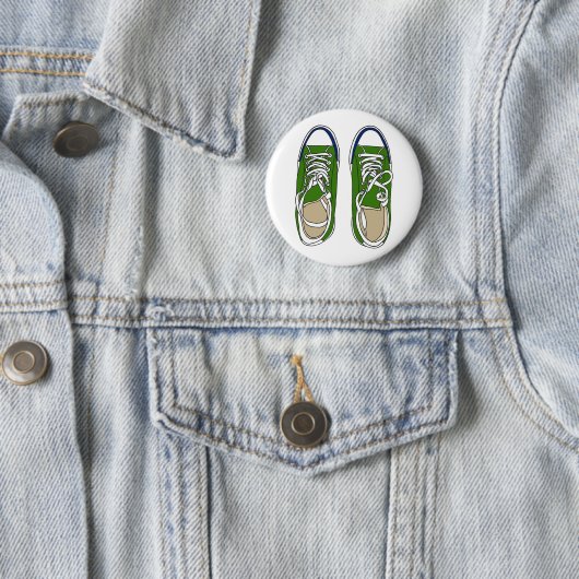 Grüne Sneakers Button (Beispiel)