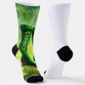 Grüne Socken Wurm in Wanyer (Gewinkelt)