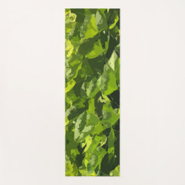 Grüne Sommer Natur Modernes abstraktes Blattwerk Yogamatte