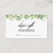 Grüne Sommerziel Windelwindung Begleitkarte (Vorderseite)