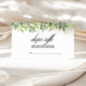 Grüne Sommerziel Windelwindung Begleitkarte