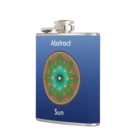 Grüne Sonne Flachmann (Links)