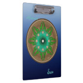 Grüne Sonne Klemmbrett (Rechts)