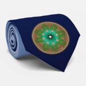 Grüne Sonne Krawatte (Gerollt)