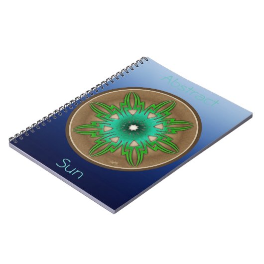 Grüne Sonne Notizblock (Linke Seite)