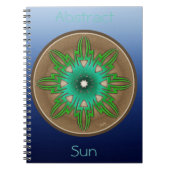 Grüne Sonne Notizblock (Vorderseite)