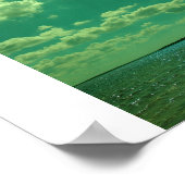 Grüne Sonne Poster (Ecke)