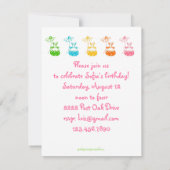 Grüne Sonnenblase zum Geburtstag Einladung (Rückseite)