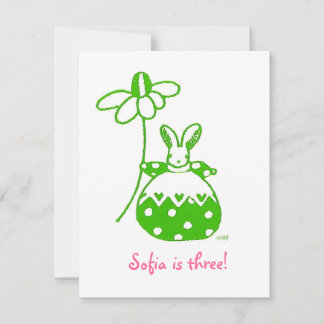 Grüne Sonnenblase zum Geburtstag Einladung