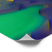 Grüne Sonnenblume Poster (Ecke)