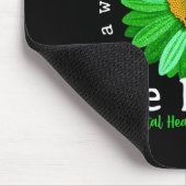 Grüne Sonnenblume Sei Freundlich Tee Psychische Ge Mousepad (Ecke)