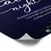 Grüne Sonnenblumen Fall Datum Nacht Jar Zeichen Poster (Ecke)