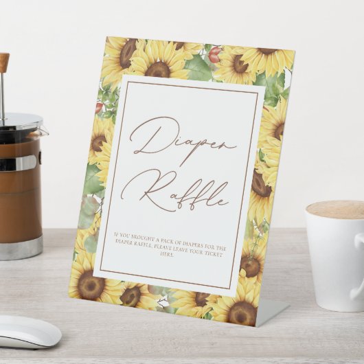 Grüne Sonnenblumendusche Windelwanne Windelwanne Sockelschild (In SItu)