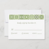 Grüne spanische Fliesen (Vorderseite)