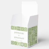 Grüne Spanische Fliesen - Box Geschenkschachtel (Geöffnet)