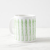 Grüne Spargel-Tasse Kaffeetasse (Vorderseite Links)