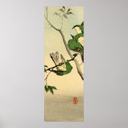 Grüne Sparrow Nr. 1 Poster (Vorne)