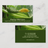 Grüne Speisekarte Visitenkarte (Vorne/Hinten)