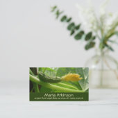 Grüne Speisekarte Visitenkarte (Stehend Vorderseite)