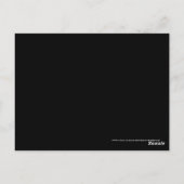 Grüne Spektrumanalyse Tischnummer Postkarte (Rückseite)