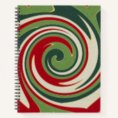 grüne Spirale Notizblock (Vorderseite)