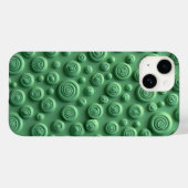 Grüne Spirale-Textur iPhone-Hülle Moderner Look Case-Mate iPhone Hülle (Rückseite (Horizontal))