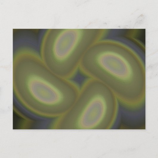 Grüne Spiralen Postkarte (Vorderseite)