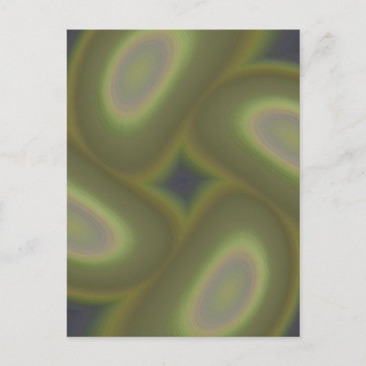 Grüne Spiralen Postkarte (Vorderseite)