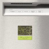 Grüne Spiralfrühlingsweine Save the Date Magnet (In Situ (Geschirrspüler))