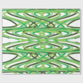 Grüne Spiralumhüllungspapier, glänzendes Umhüllung Geschenkpapier (Flach)