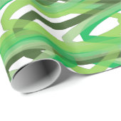 Grüne Spiralumhüllungspapier, glänzendes Umhüllung Geschenkpapier (Rolleneckpunkt)