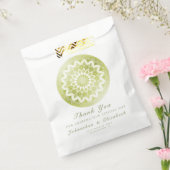Grüne Spitzen-Mandala-Hochzeit Geschenktütchen (Versiegelt)