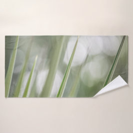 Grüne spitzen Pflanze Natur Foto Badehandtuch