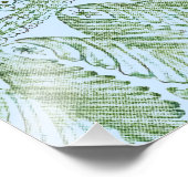 Grüne Spitzen-Rose Fotodruck (Ecke)