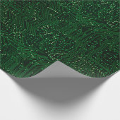 Grüne Spitzentechnologien Geschenkpapier (Ecke)