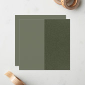 Grüne Split-Speckle-Flat-Note-Karte (Benutzerdefin Mitteilungskarte (Vorderseite/Rückseite Beispiel)