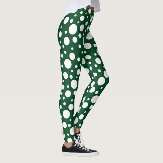 Grüne Spots Leggings (Rechts)