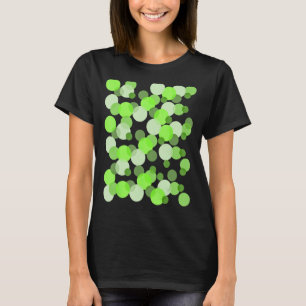 Grüne Spots Polka dot T-Shirt