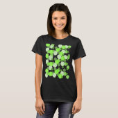 Grüne Spots Polka dot T-Shirt (Vorne ganz)